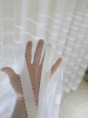 beyaz tül perde modelleri