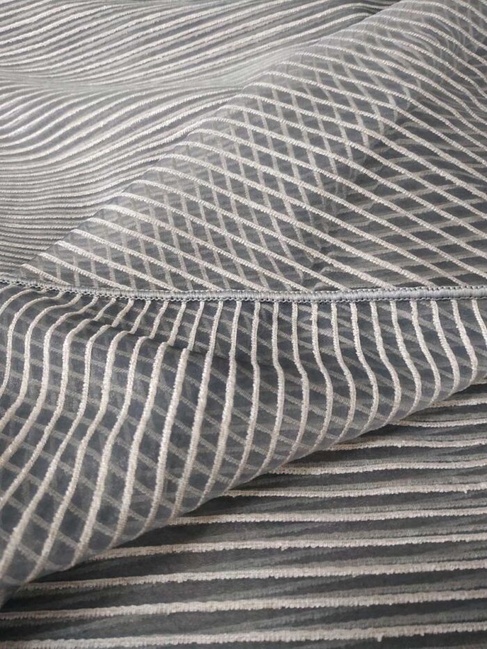 çizgili gri tül perde modelleri