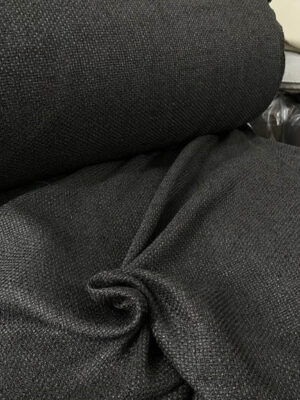 Gri renkli keten hasır fon perde