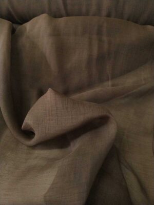 kahverengi düz tül perde