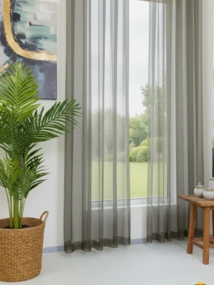 Fi̇le Tül Perde - Açık Kahve Pati Dostu