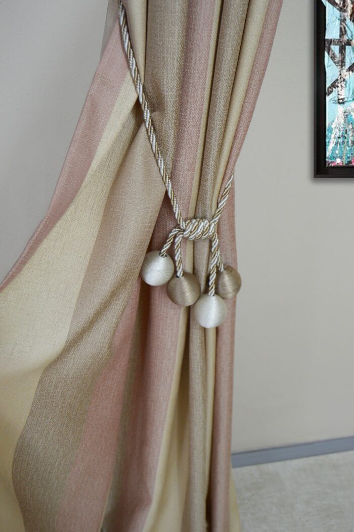 Kiremit renkli hazır perde