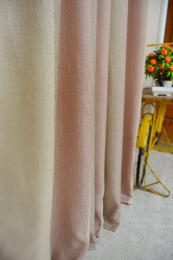 Kiremit renkli hazır perde