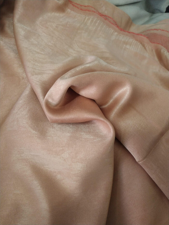 Pudra pembe kadife fon perde