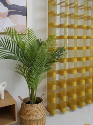 Salon için file tül perde hayvan dostu