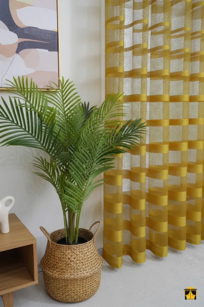 Salon için file tül perde hayvan dostu