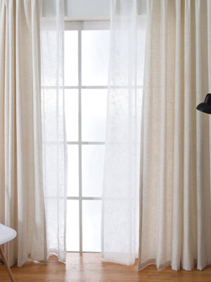 Hasır keten fon perde modelleri