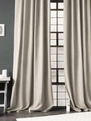 Krem keten fon perde modelleri