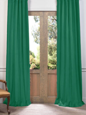 yeşil fon perde modelleri