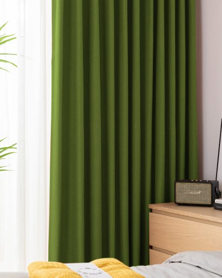 Yeşil renkli fon perde modelleri