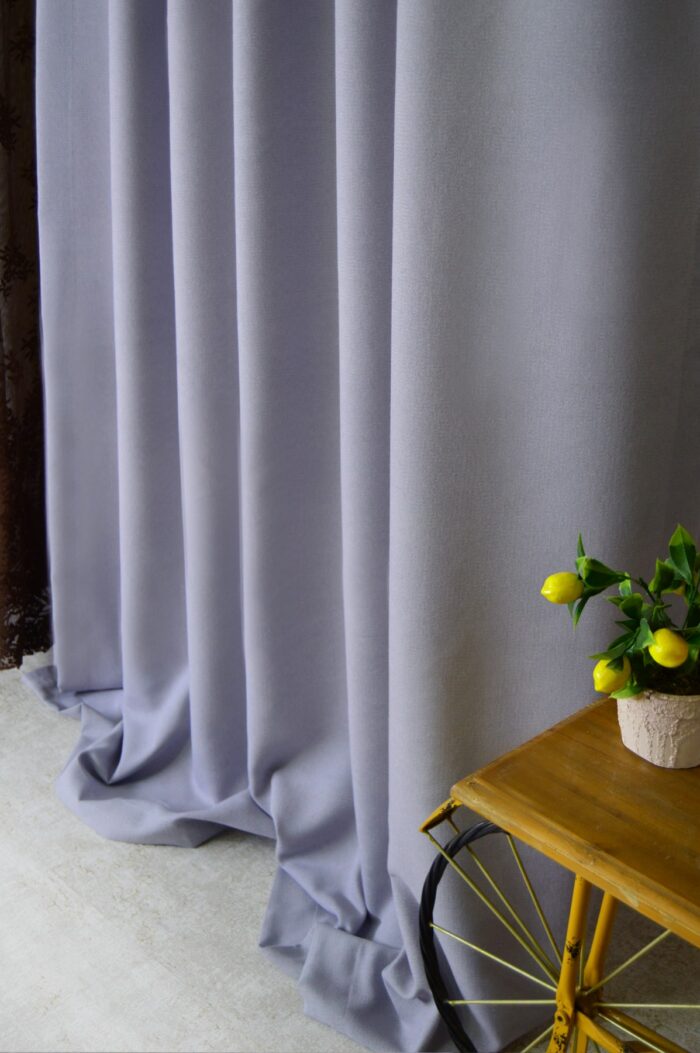 Mavi renkli fon perde modelelri