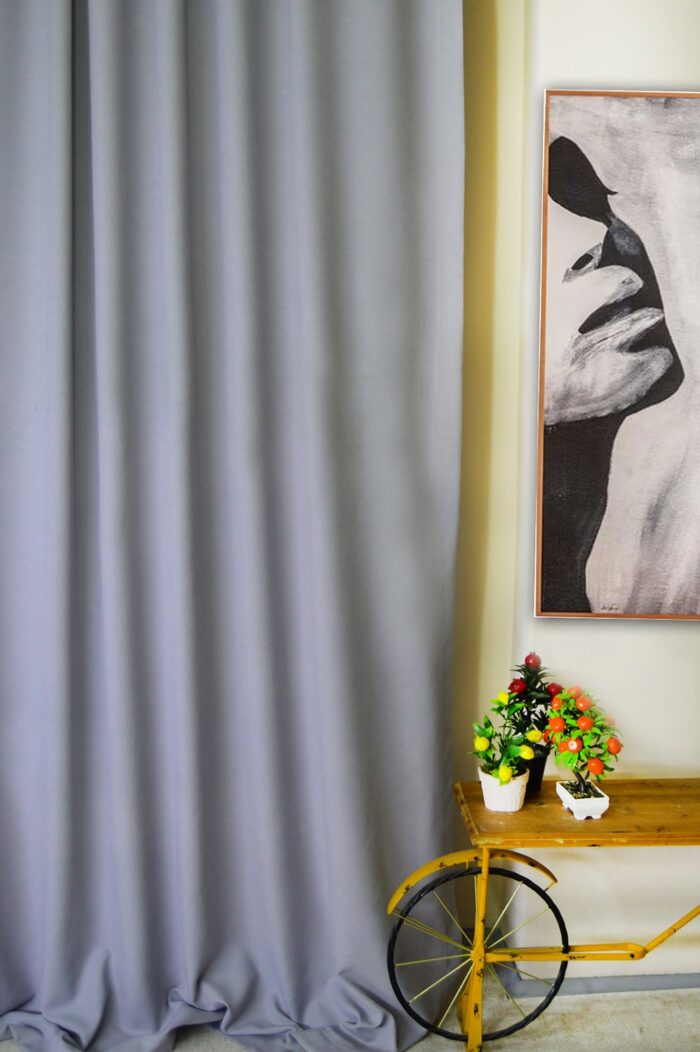 Mavi renkli fon perde modelelri