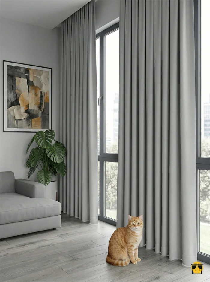 Blackout  Karartma Fon Perde - Gri