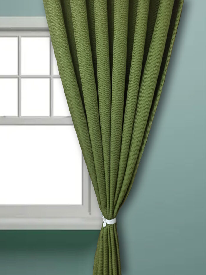 2023 fısık yeşili fon perde modelleri