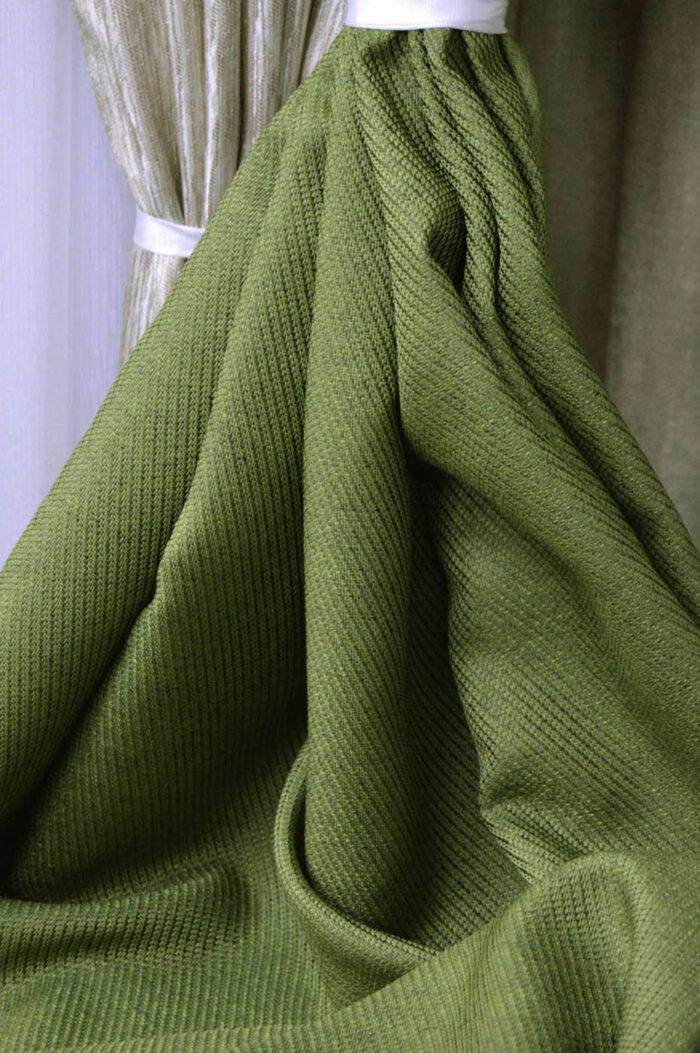 2023 fısık yeşili fon perde modelleri