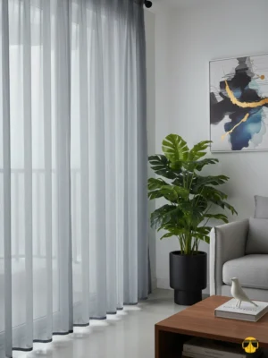 Bu gri keten tülün evinizin hangi odasında kullanılacağını veya eşleştirmeyi düşündüğünüz mobilya renklerini paylaşırsanız, dekorasyon önerilerimi daha detaylı hale getirebilirim. Ne dersiniz?