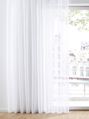 Krem keten tül perde modelleri