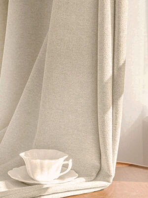 Krem keten fon perde modelelri ve fiyatları