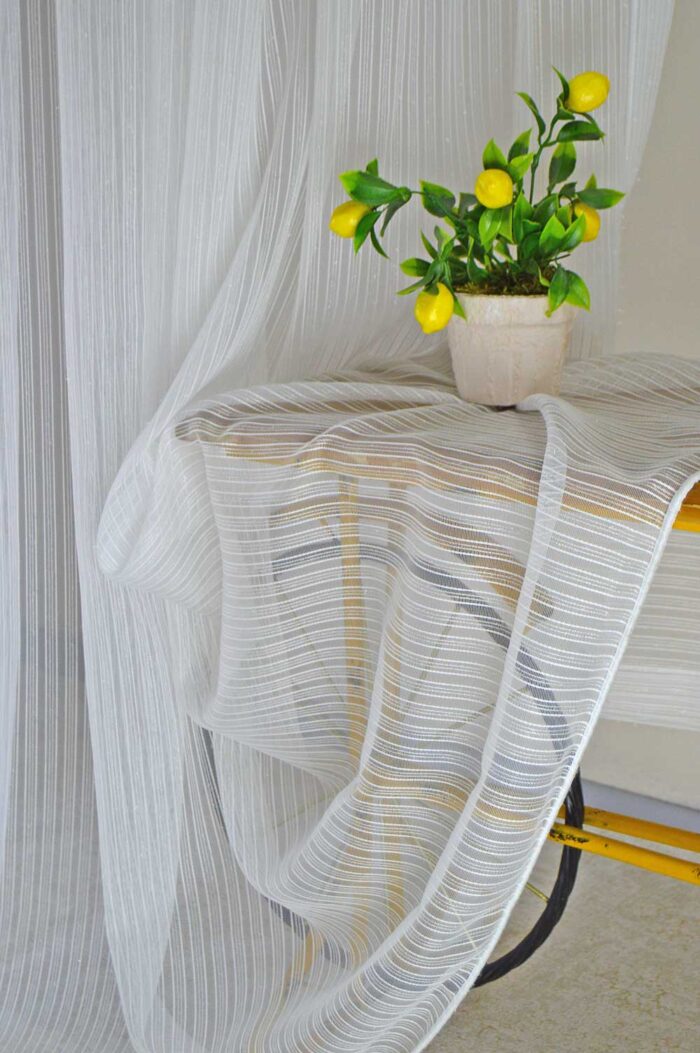 Pırıltılı Çizgili Tül perde (1)