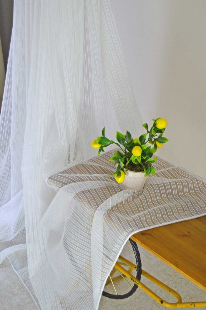 Pırıltılı Çizgili Tül perde (1)