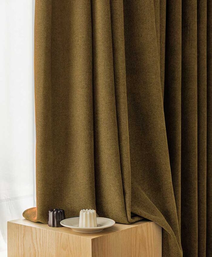 Hardal Sarı Karartma Perde