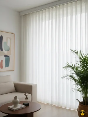 Panama Keteni Tül Perde - Krem
