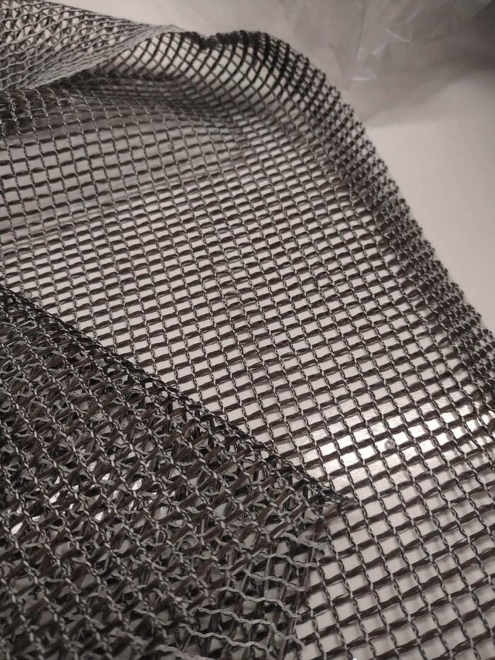 2023 Kahverengi file tül perde modelleri