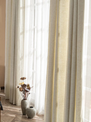 Hasır keten perde modelleri