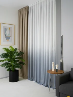 Gri beyaz degrade tül perde fiyatları