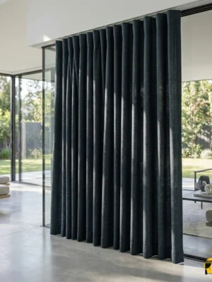 denim fon perde modelleri