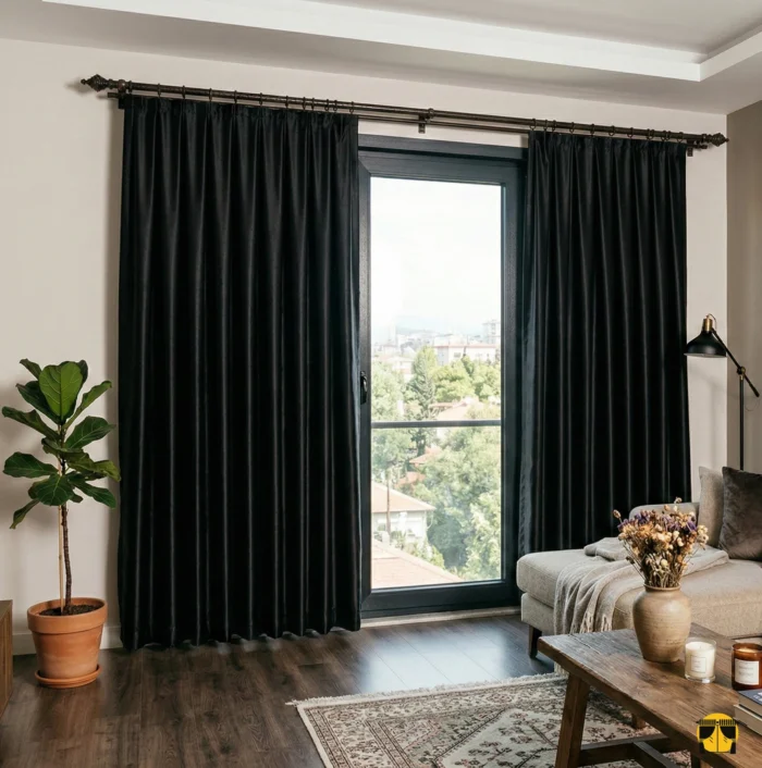 Siyah Karartma Perde Blackout