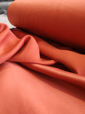 Kiremit rengi turuncu blackout fon perde modelleri