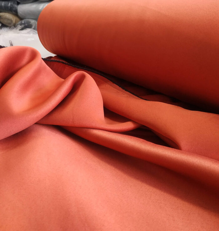 Kiremit rengi turuncu blackout fon perde modelleri