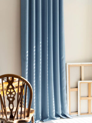 Mavi renkli fon perde modelleri