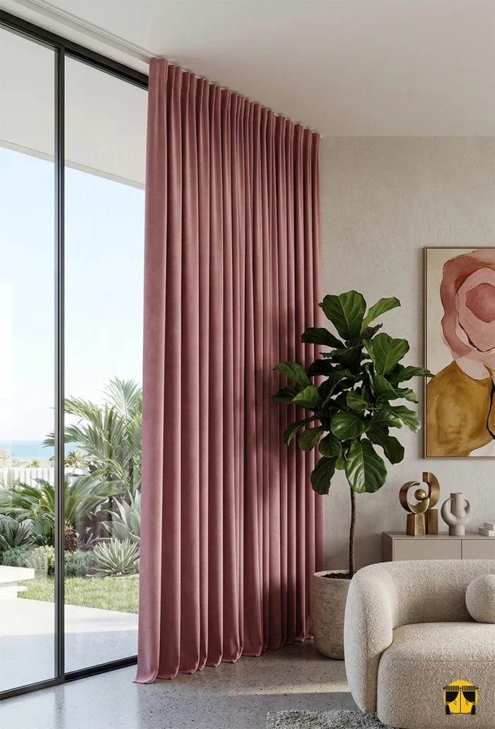 Gül Kurusu Soft Fon Perde