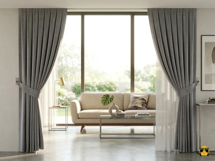 Ulto Gri Soft Fon Perde - Yumuşak Dokulu Modern Tasarım