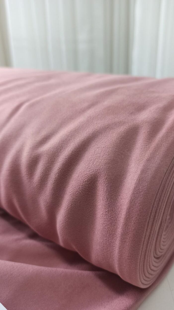 Gül kurusu fon perde modelleri