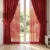 Kırmızı renkli perde