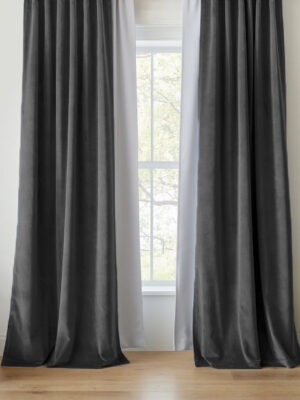 siyah perde modelleri