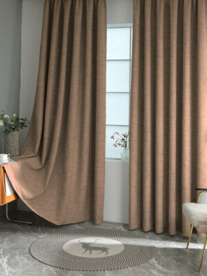 Açık kahve keten karartma