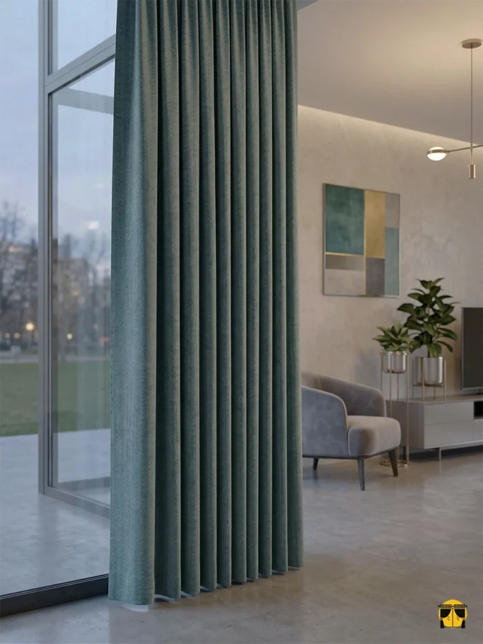 Loft Mavi Denim Fon Perde