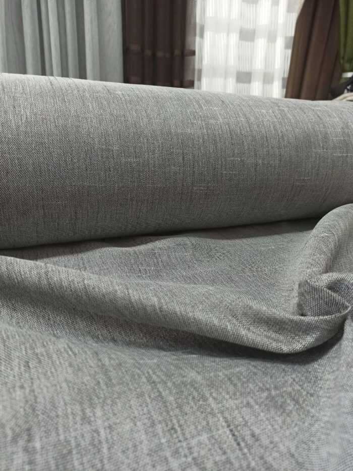 Gri hasır keten blackout
