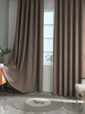 KAhverengi karartma blackout fon perde