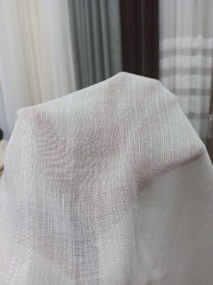 Krem keten tül perde modelelleri