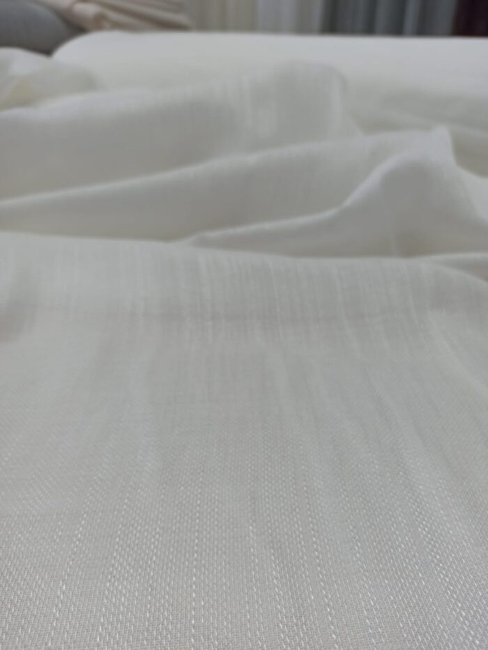 Keten Krem Kalın Tül Perde