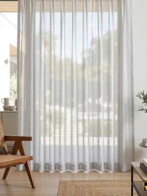 Salon için ince fon perde