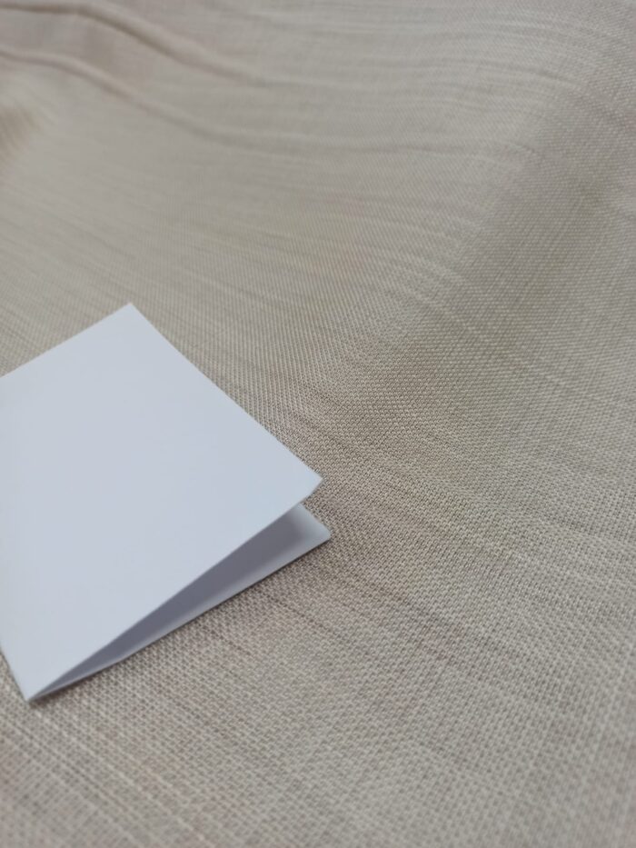 Keten Bej - Krem Kalın Tül Perde