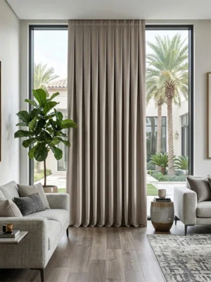 Sütlü kahve karartma fon perde modelleri