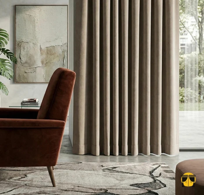 Karartma fon perde sütlükahve blackout