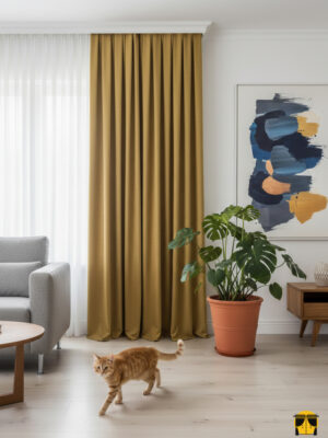 hardal sarısı karartma blackout fon perde2 Blackout fon perde 2026